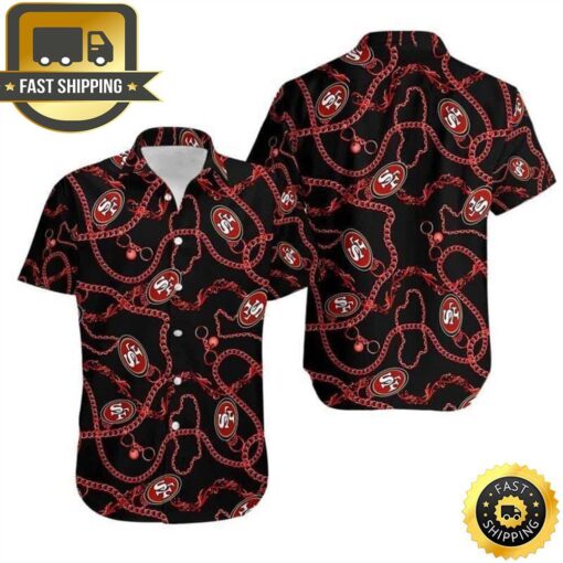 NFL San Francisco 49ers Hawaiian Shirt Football Gift For Dad From Son - available at - sportfansshop.com