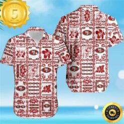 NFL San Francisco 49ers Hawaiian Shirt Hibiscus Flower Pattern Summer Vacation Gift - available at - sportfansshop.com