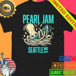 Pearl Jam Seattle May 20, 2024 Event Sticker Shirt - available at - sportfansshop.com