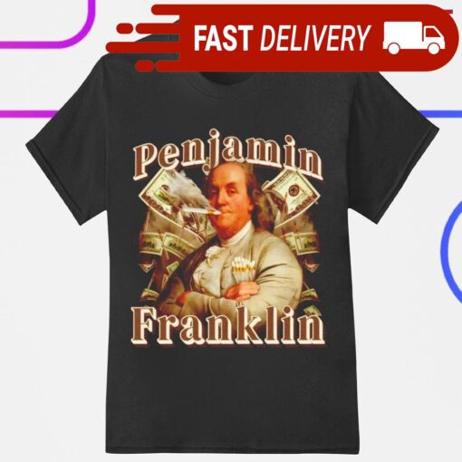 Penjamin Franklin Smoking Retro 2024 Shirt - available at - sportfansshop.com