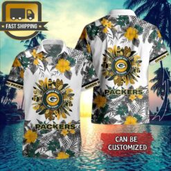 Personalized Name NFL Green Bay Packers New Summer Flower Hawaiian Shirt - available at - sportfansshop.com