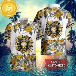 Personalized Name Nfl Pittsburgh Steelers New Summer Flower Hawaiian Shirt And - available at - sportfansshop.com