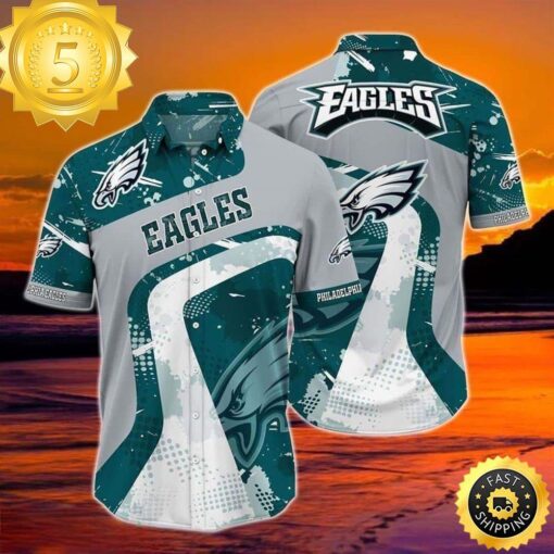 Philadelphia Eagles NFL Hawaiian Shirt Best Beach Gift - available at - sportfansshop.com