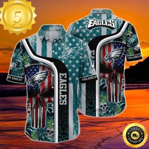 Philadelphia Eagles NFL Hawaiian Shirt Birthday Gift For Football Fans - available at - sportfansshop.com