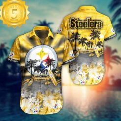 Pittsburgh Steelers Nfl Hawaiian Shirt And Short Tropical Pattern New Hot Trend Summer For Nfl Football Fans - available at - sportfansshop.com