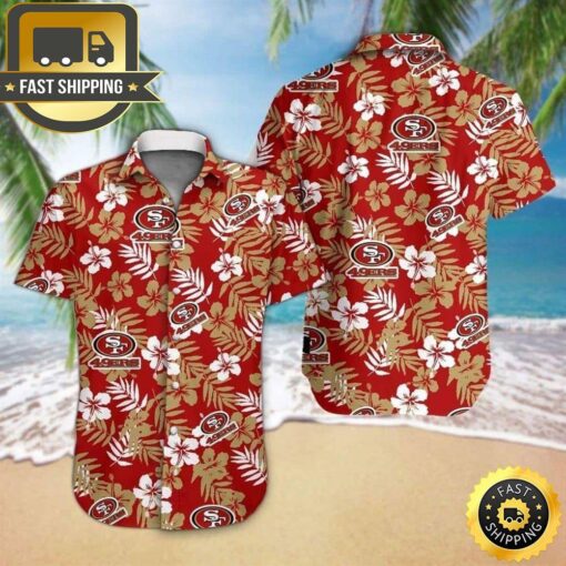 San Francisco 49ers NFL Hawaiian Shirt Gift For Football Fans - available at - sportfansshop.com