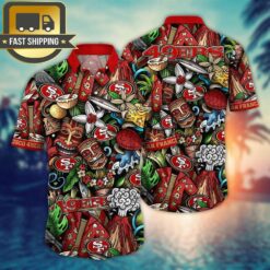 San Francisco 49ers NFL New Summer Floral Hawaiian Shirt And Tshirt For Fans Custom Summer Aloha Football Shirts - available at - sportfansshop.com