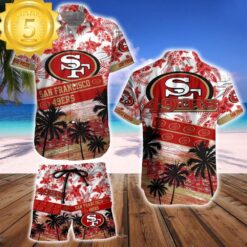 San Francisco 49ers NFL Summer Hawaiian Shirt And Beach Short - available at - sportfansshop.com