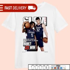 Stephon Castle vs Donovan Clingan UConn Huskies built 2 win shirt - available at - sportfansshop.com