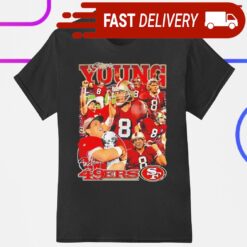 Steve Young NFL San Francisco 49ers poster graphic shirt - available at - sportfansshop.com