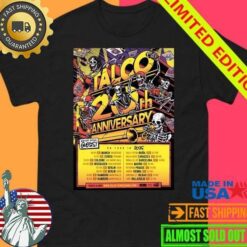 Talco 20Th Anniversary Tour 2025 Poster Shirt - available at - sportfansshop.com