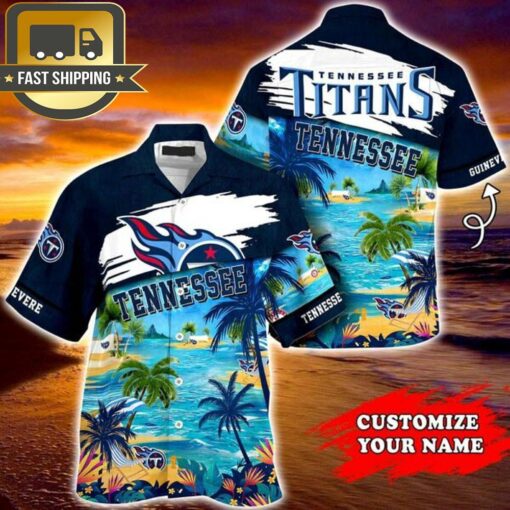 Tennessee Titans NFL Personalized Hawaiian Shirt - available at - sportfansshop.com