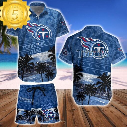 Tennessee Titans Team NFL Hawaiian Shirt And Beach Short - available at - sportfansshop.com