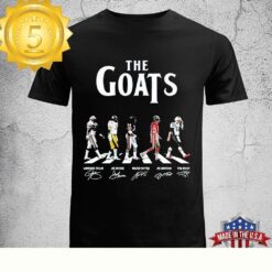 The Goats Of NFL Joe Montana Tom Brady Walter Payton Joe Greene Unisex T-Shirt - available at - sportfansshop.com