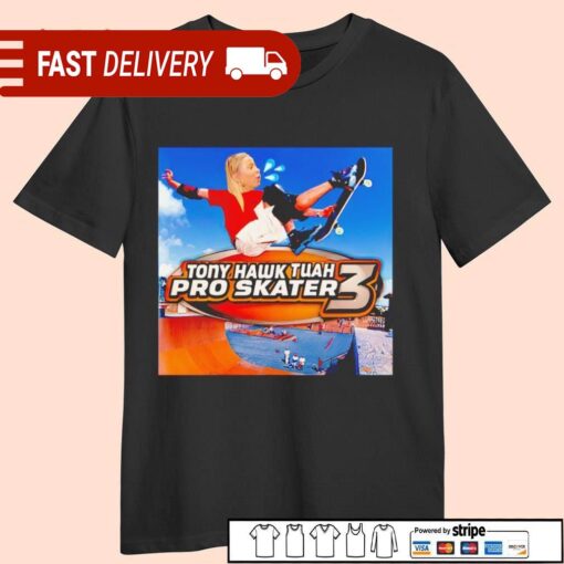 Tony Hawk Tuah Pro Skater 3 funny tiktok viral shirt - available at - sportfansshop.com