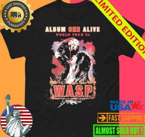 W.A.S.P. Album One Alive World Tour 2024 Shirt - available at - sportfansshop.com